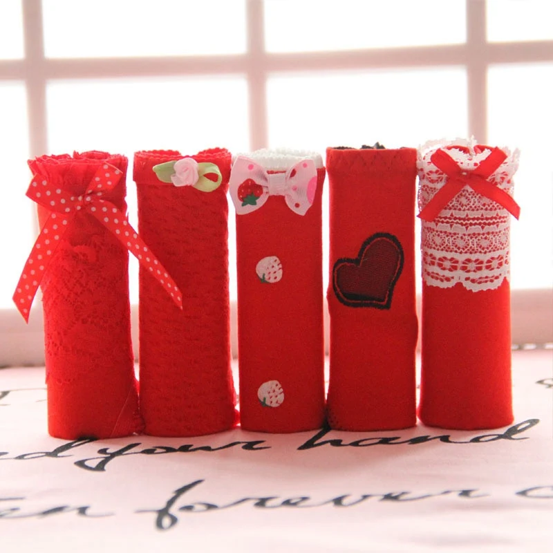 Пикантные женские трусики Lucky Red бесшовное нижнее белье для девочек милые удобные