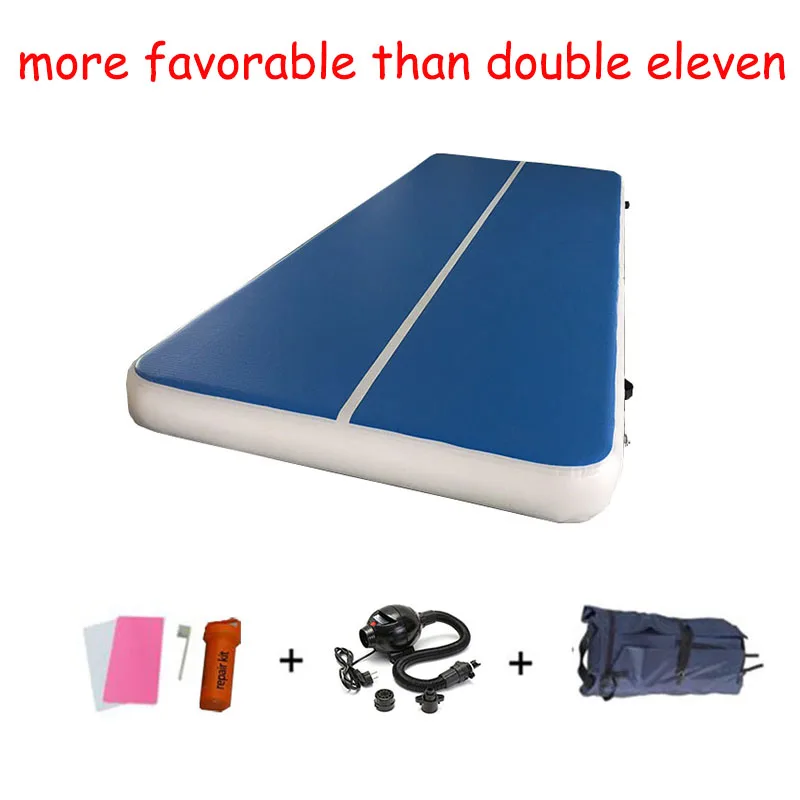 

5mx2x20cm Inflatable Tumbling Gymnastic Air Track with Free Air Pump 600w Training Yoga Cheerleading Mattress for Home Use