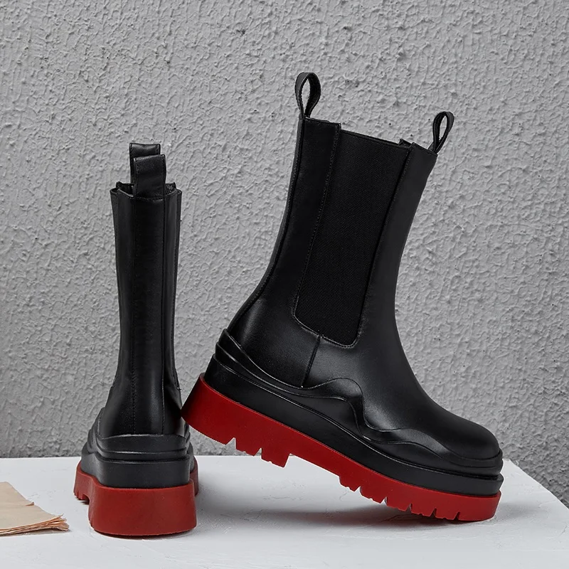 Роскошные Ботинки Челси 2021 женские ботинки на платформе зимняя обувь массивной