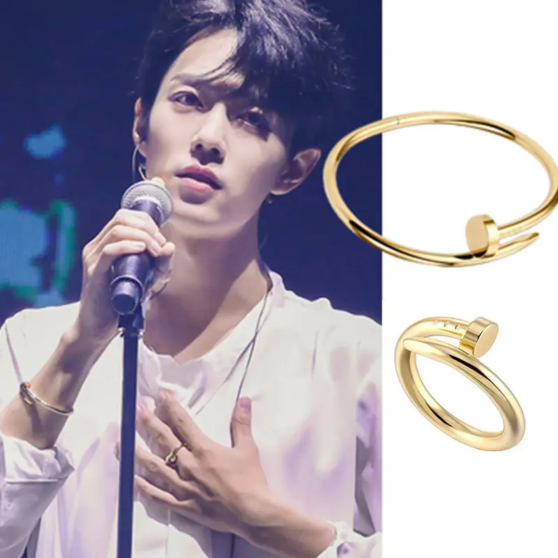 

2021, классический популярный дизайнерский браслет для мужчин и женщин, Модный изысканный браслет с ногтями, высококачественный Подарочный Б...