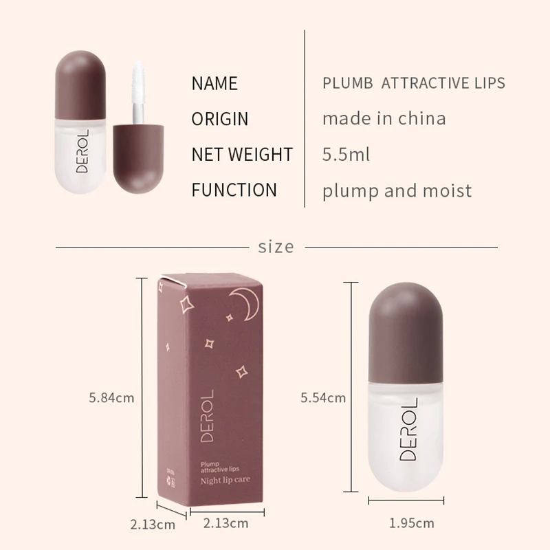 

Lip Plumper Lip Enhancer Plumping Balm Moisturizer Clear Lip Glosses 5.5ml MPwell