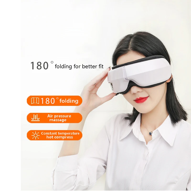 Bluetooth Воздуха Давление массажер для глаз смарт подушка безопасности вибрации