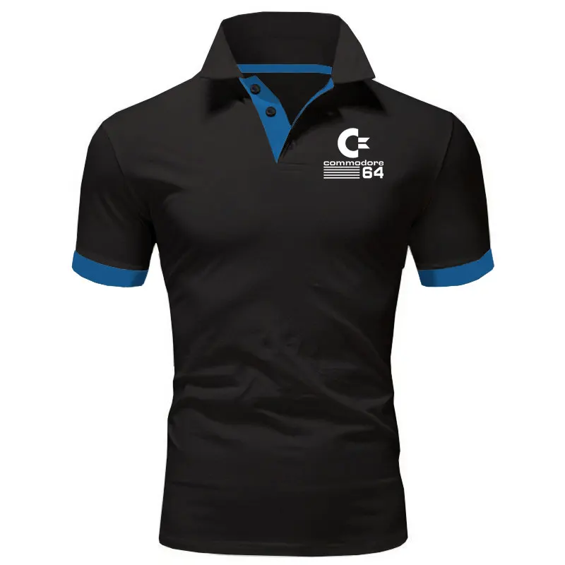 

Summer 2021 Newest Men's Commodore 64 Polo Shirt Breathable Brand Printing Fashion Men's Clothing Casual Polo Shirt S-5XL