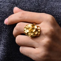 wando free size flower classic ethiopian wedding gold color rings for women ring eritrea middle east luxury christmas jewelry