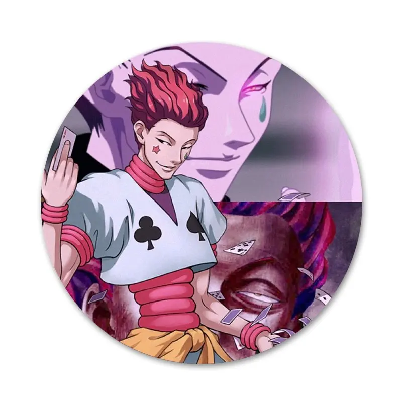 

Hisoka Hunter x Hunter Badge Brooch Pin Accessories For Clothes Backpack Decoration gift 58mm