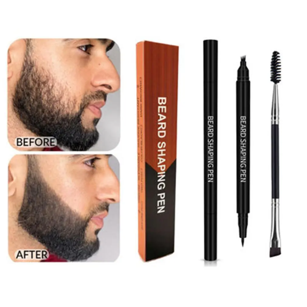 

Four-pronged Beard Pen Beard Drawing Pen Filling Pen Waterproof Barber Pencil And Brush Hair Pencil Male Mustache Repair Shape