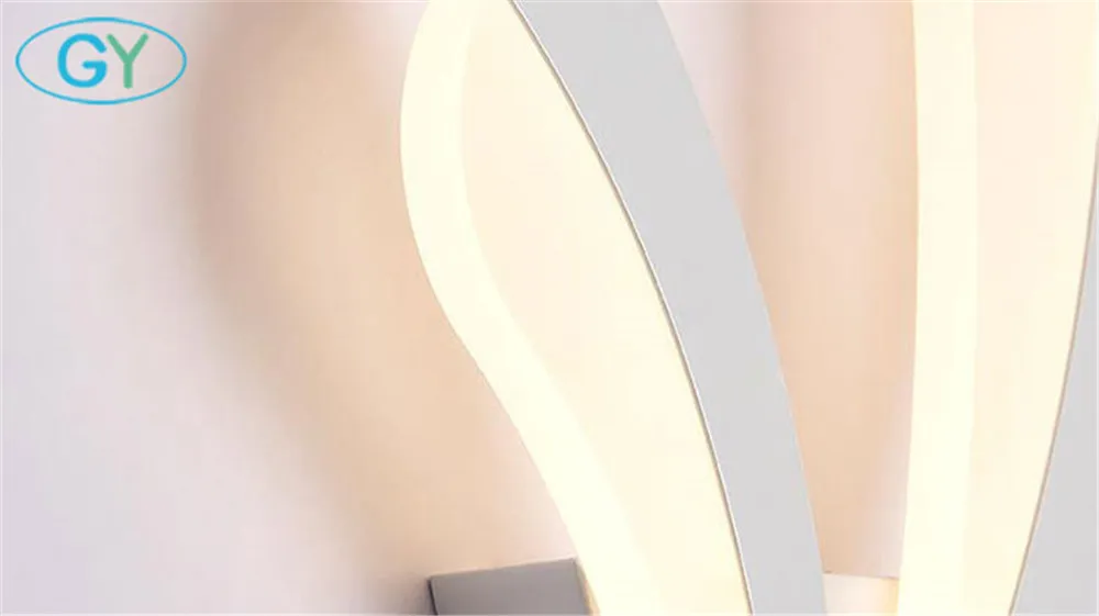 Nordic post modern simple V shade 8W LED light white led wall lamp bedside bedroom creative room living staircase corridor | Освещение