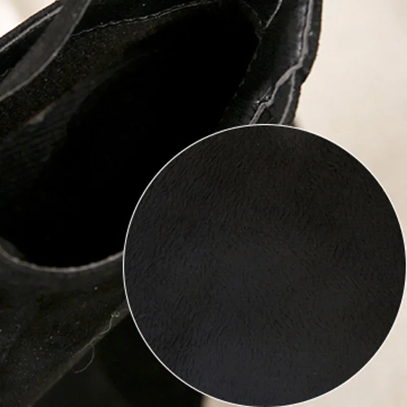 

Rimocy 2020 Spring Womens High Square Heel Ankle Boots Zipper Black Flock Botines Mujer Elegant Beige Short Boots Ladies Shoes