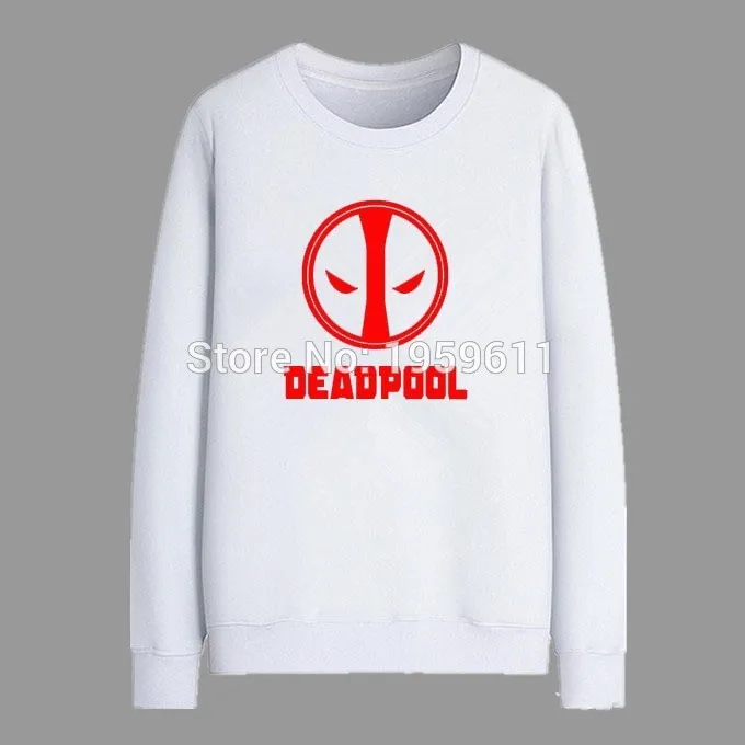 Мужские толстовки на молнии с капюшоном Deadpool плотные из чистого хлопка
