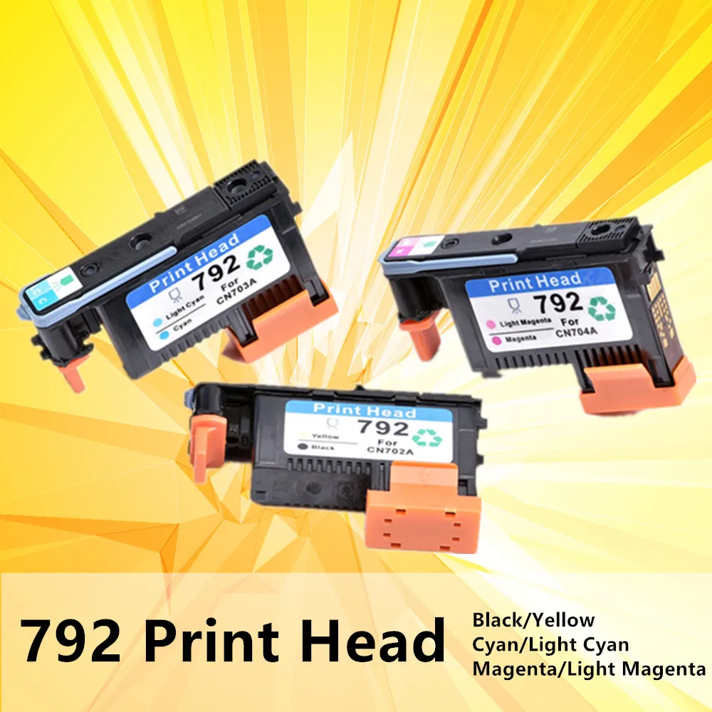 

For 792 Printhead Compatible For HP Printer 792 DesignJet L26100 Z26500 Z26800 Latex 210 260 280 3pcs/set CN702A CN703A CN704A