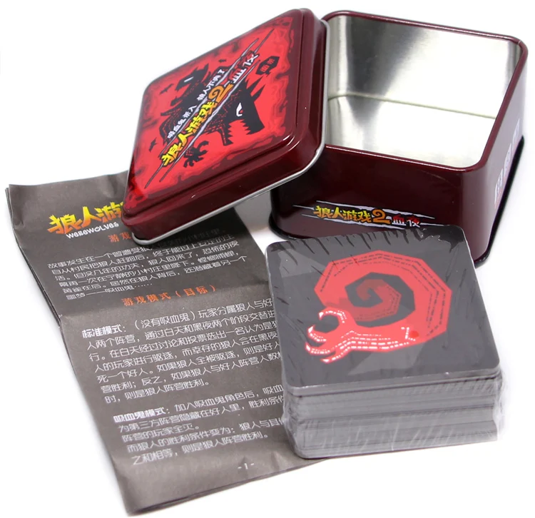 Играйте в креативную железную коробку с оборотнем играйте 2 игры ночной стол