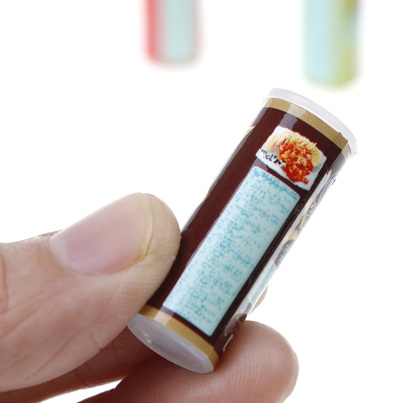 

4 Bottles Cute Kawaii Dollhouse Miniature Potato Chips for Doll Food Toy Accessories