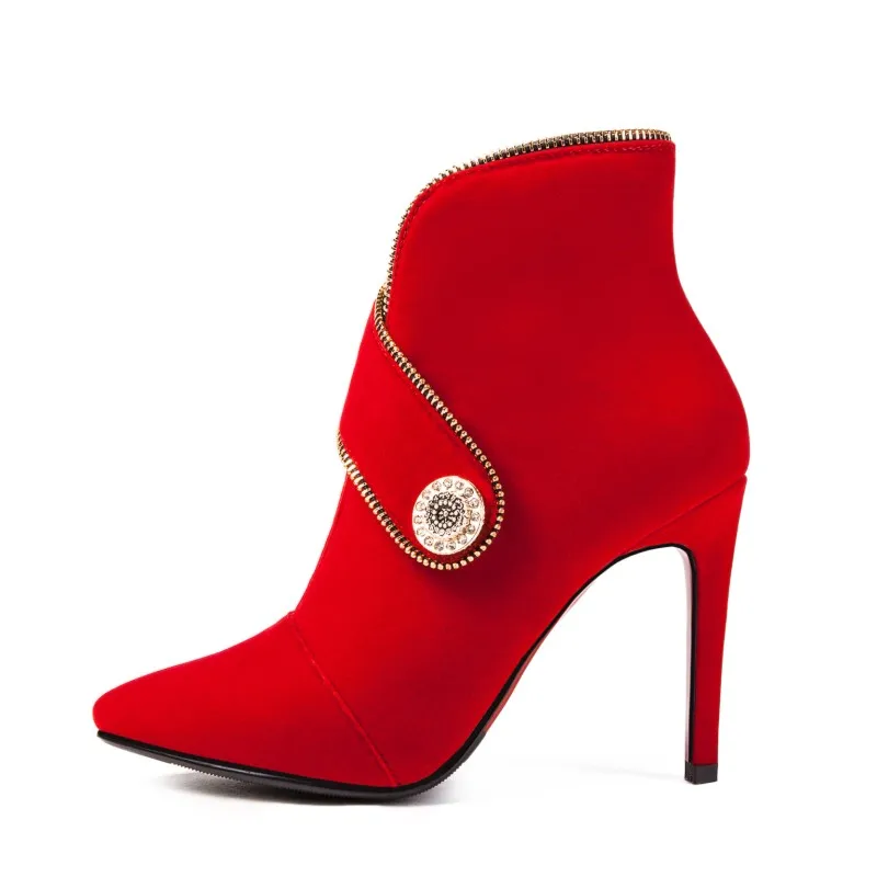 Женские ботинки больших размеров 9 10 11 12 женская обувь женские на молнии отделка