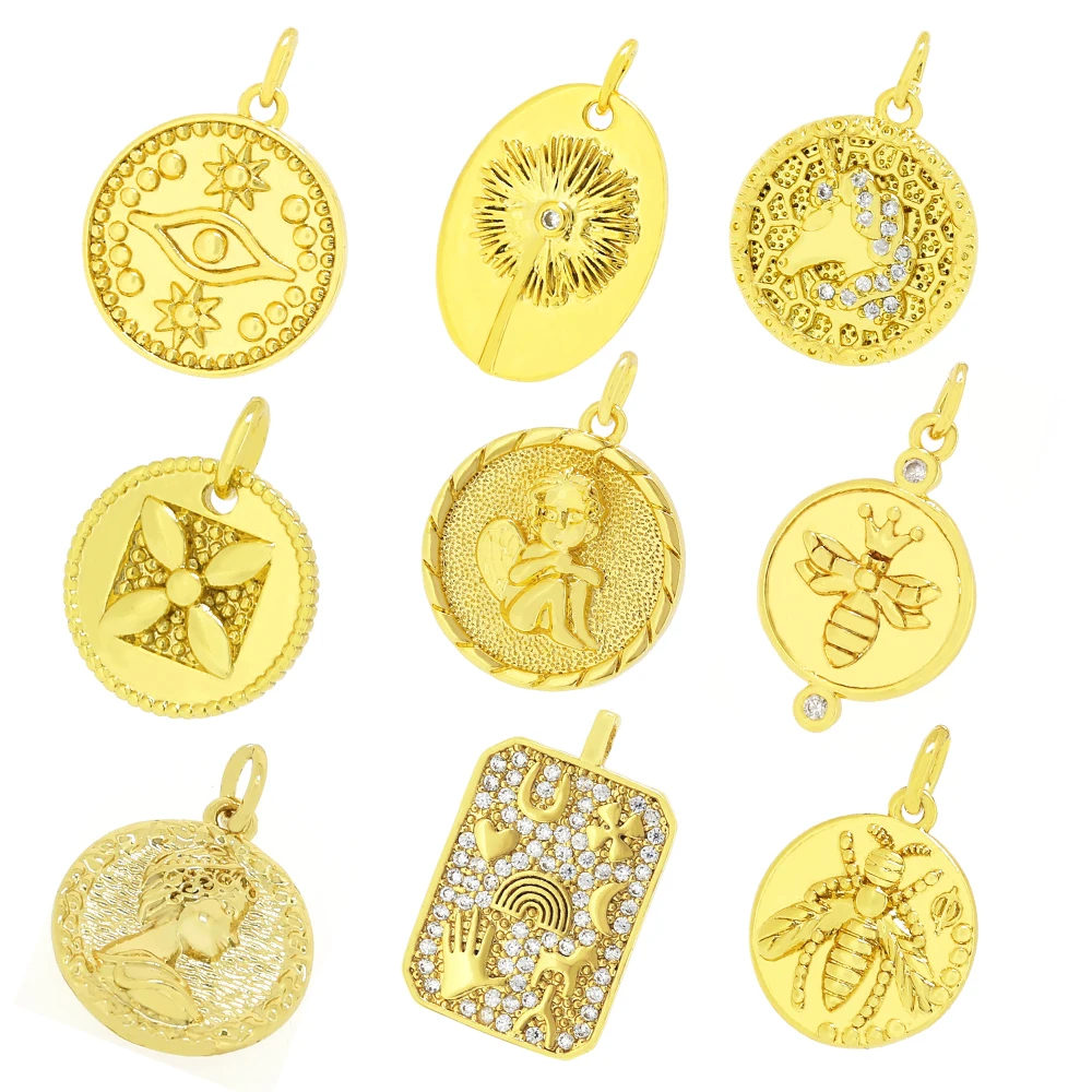 Ожерелье с подвеской Золотой глаз дьявола Одуванчик Кленовым листом мини-набор