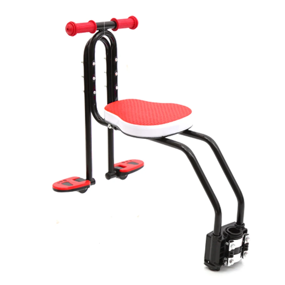 Children Baby Bike Front Seats Mat Mountain Bicycle Safety Chair With Armrest Bar Pedal Cycling Acccessories | Спорт и развлечения