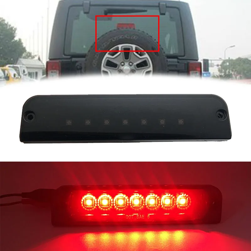 

Waterproof High Stop Roof Cargo LED 3rd Third Brake LED Tail Light Lamp for j eep w rangler TJ 97-06