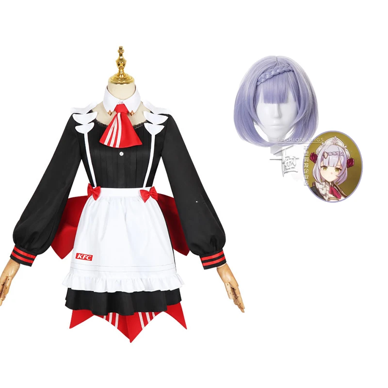 

Genshin Impact Noelle косплей костюм игры косплей горничной костюм для женщин Лолита платье девочки Jk Униформа с шляпой наряд