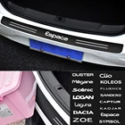 Защитная Наклейка на задний бампер автомобиля для Renault Duster Megane Scenic Logan Laguna Dacia Zoe Koleos Fluence Sandero Captur