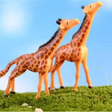 2 шт. Африканские животные Жираф фигурки семья ПВХ Модель Фигурки