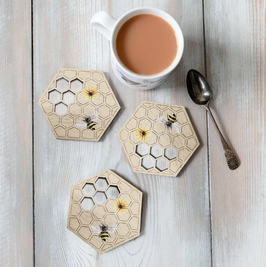 Деревянные подставки коврик для посуды домашнее ремесло домашний декор