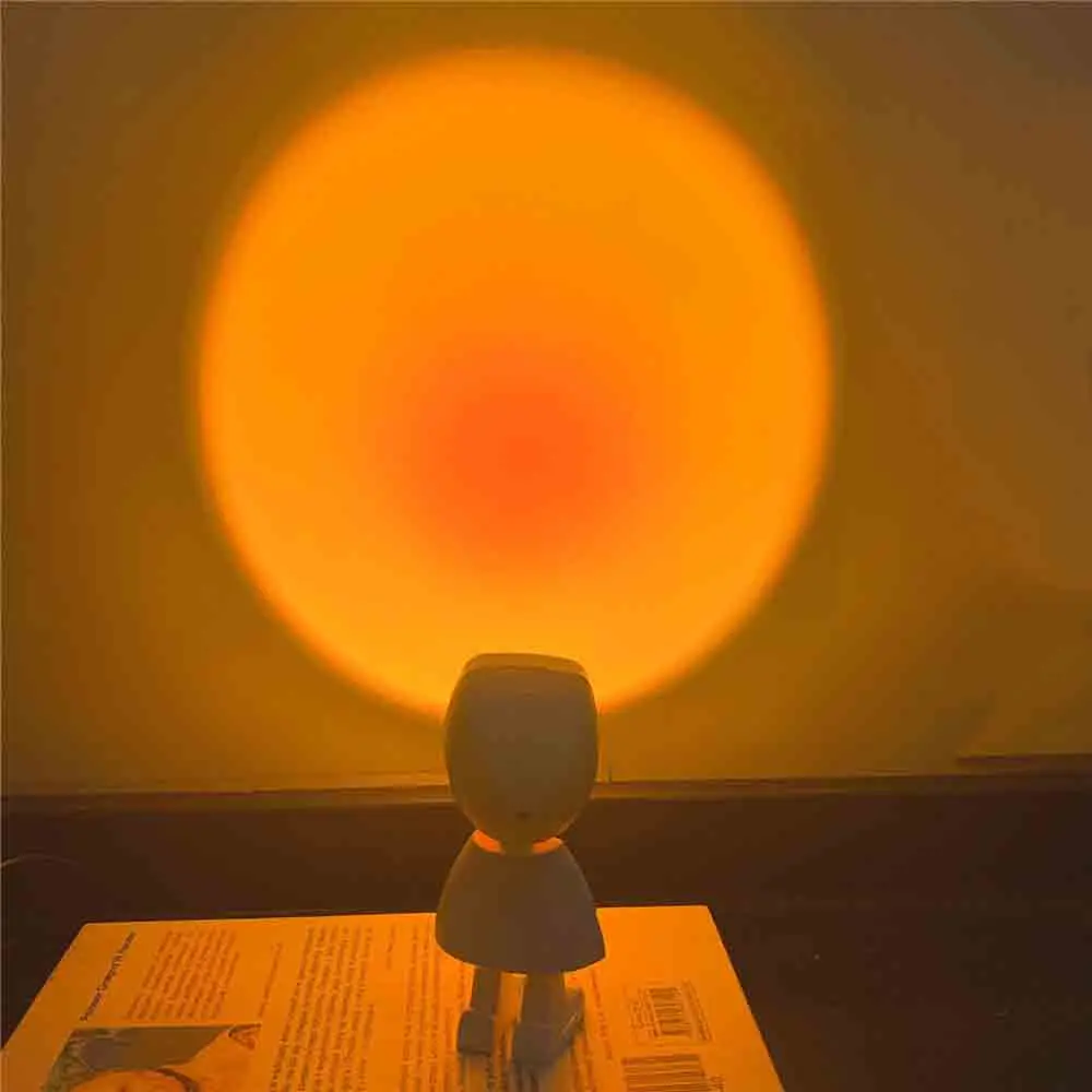 USB Rainbow Sunset Цвет проектор светодиодный Ночной светильник солнечный вечерние