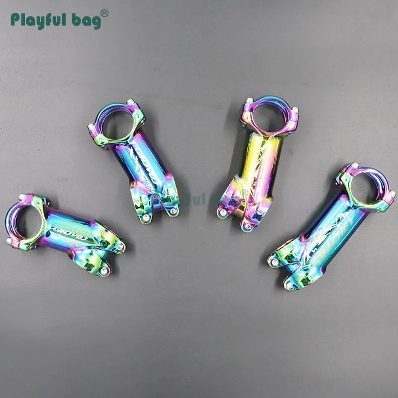 

Playful bag Colorful Bicycle Stem Moutain Bike Road Bike Stem 6/17 degrees Steering Gear Bicycle Accessory Riding Equipment IA01