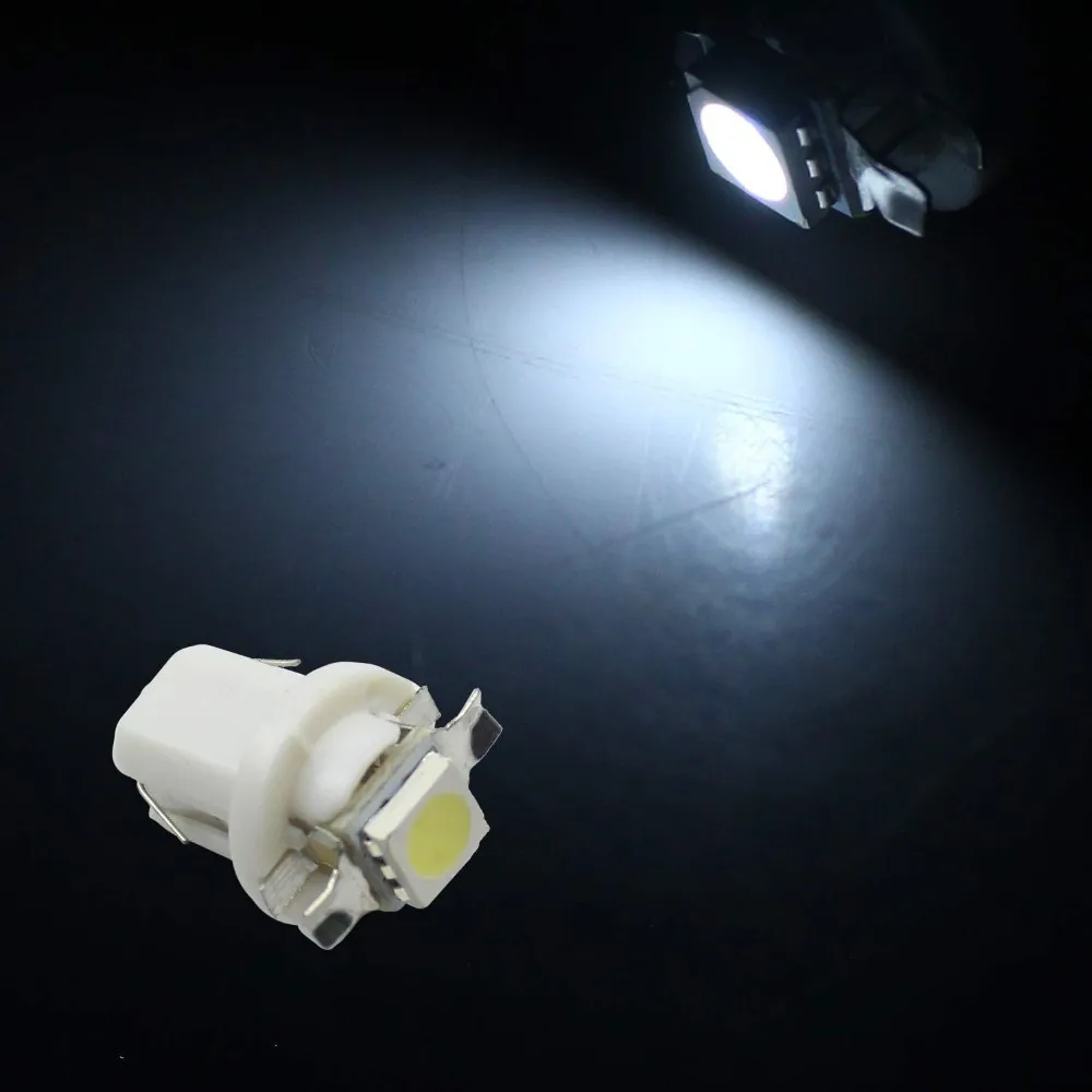 5 шт. x T5 C5W B8.5D 5050 LED 1SMD автомобисветодиодный Светодиодный индикатор для внутренней