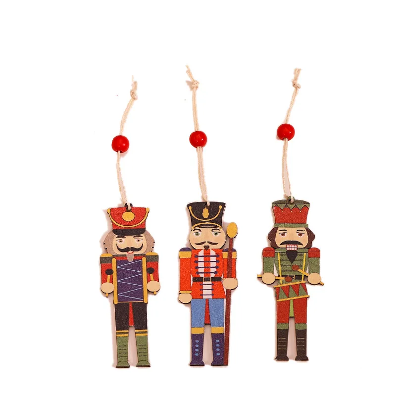 

Adornos Navidad 2021 Natal Christmas Tree Decoration Christmas Drop Qrnament Wooden Walnut Soldier Hanging Decorations