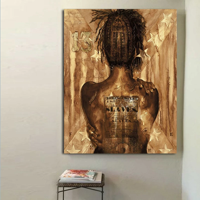 Современная Картина на холсте женские золотые задние постеры и принты настенные