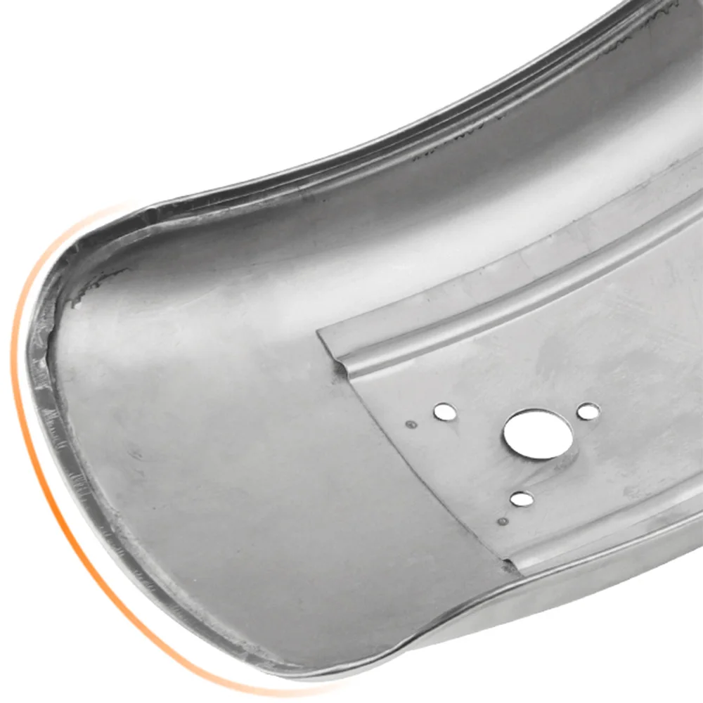 Мотоциклетный задний брызговик грязезащитный из нержавеющей стали хром заднее