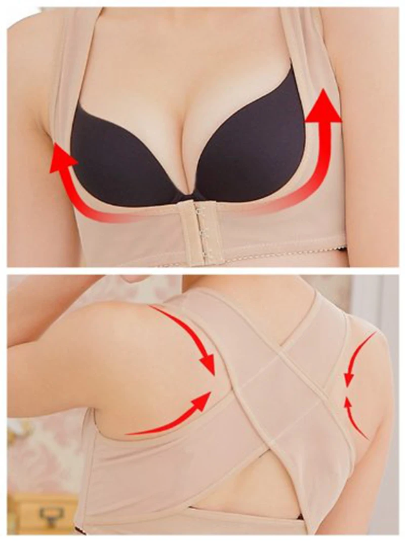 

Women Adjustable Shoulder Back Posture Corrector Chest Brace Support Belt Vest