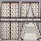 Утолщенная зимняя дверная занавеска, магнитная Закрытая ветрозащитная теплоизоляционная пленка для сохранения тепла, зимняя утолщенная ветрозащитная пленка для спальни