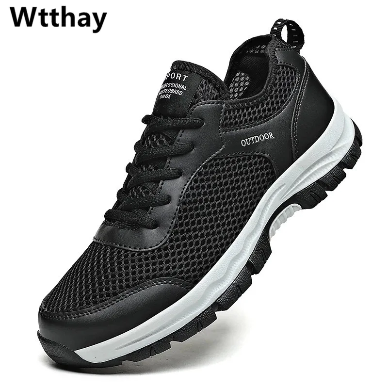

Men Casual Shoes Summer Climbing Hiking Shoes Outdoor Sneakers Men Trainers Breathable Comfortable Men's Walking Treking Shoes