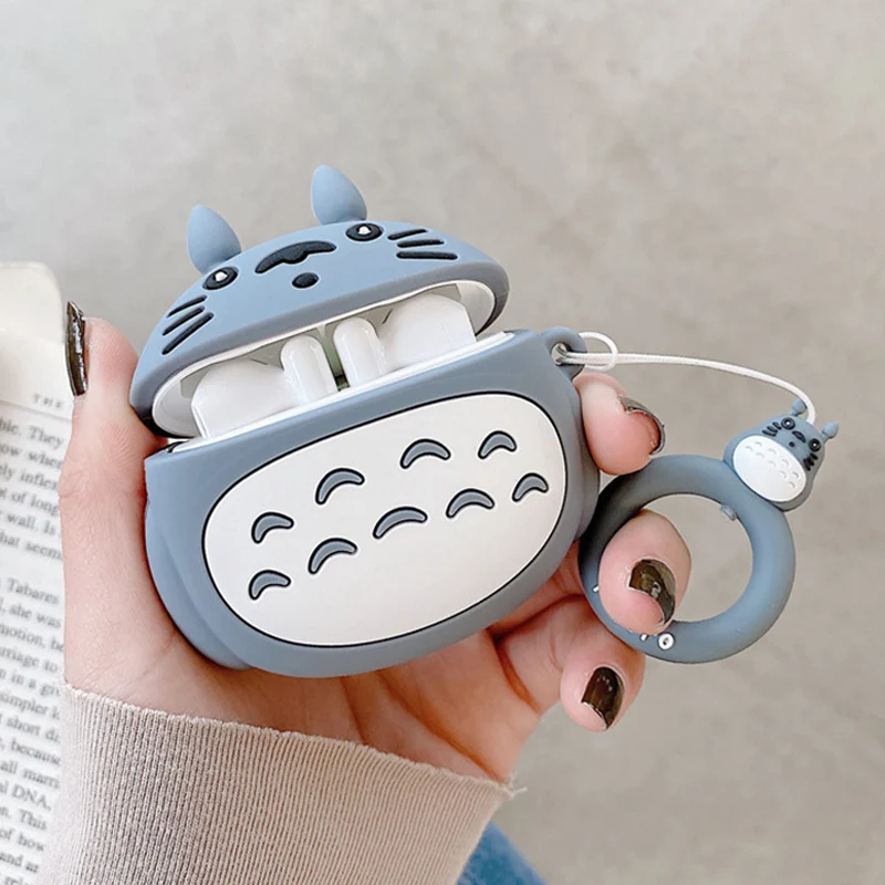 Чехол для Huawei Freebuds 3 милый 3D мультяшный чехол наушников Kawaii Totoro защитный с
