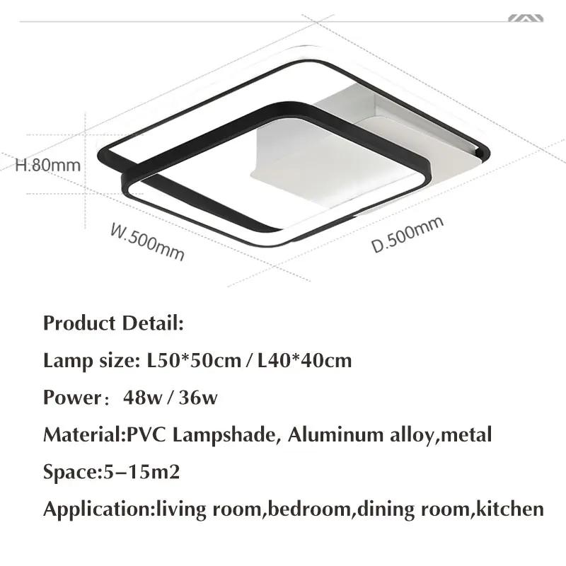 Современный светодиодный потолочный светильник внутреннее освещение ing 110 В 220