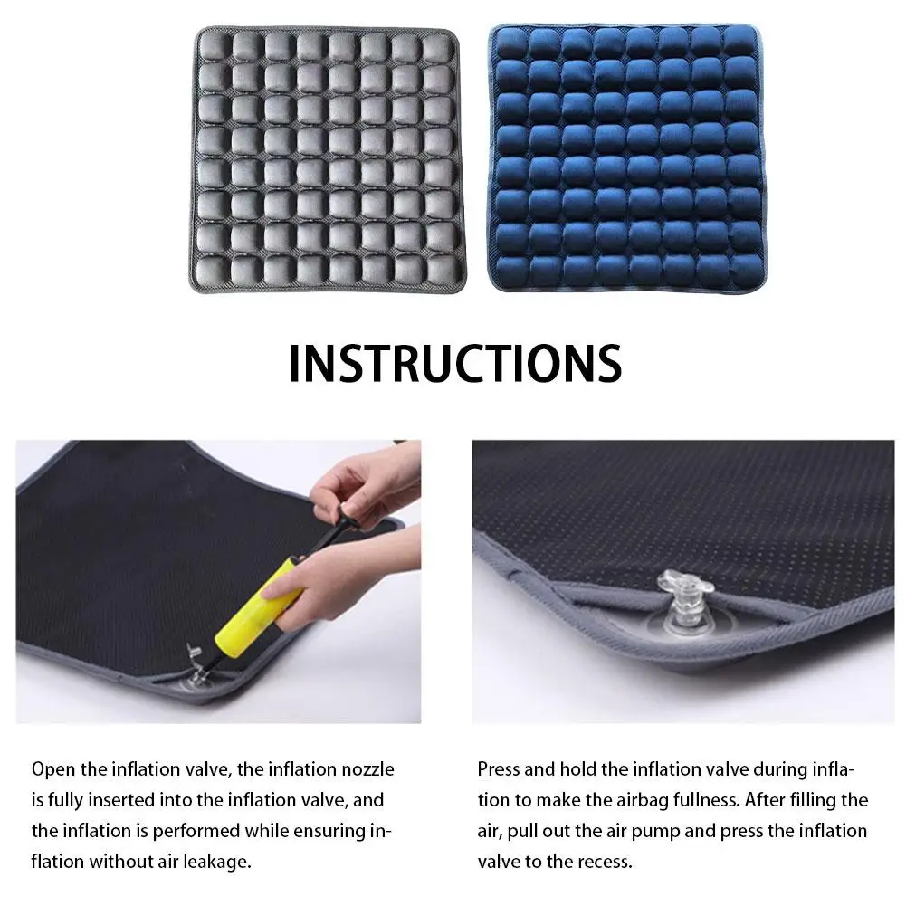 

Car Seat Cushion Cover Air Inflatable Chair Pad Cushion Comfort Car Home Office Chair Mat Wheelchair Cushion Car Accessories