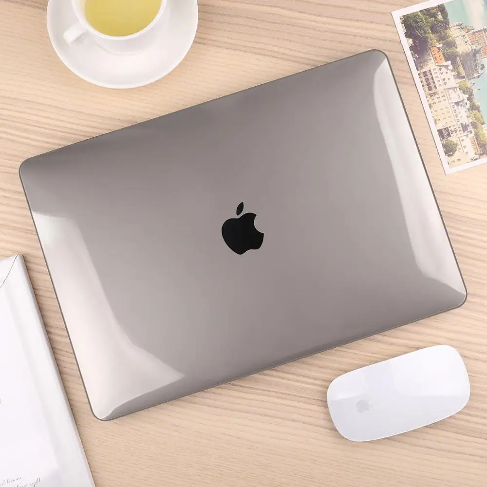 crystal grey Для MacBook Pro Air retina 11 12 13 1" Кристальный и матовый чехол для ноутбука для Macbook Pro 13 15 16 Touch Bar A2159 A1989 A2141 - Цвет: crystal grey