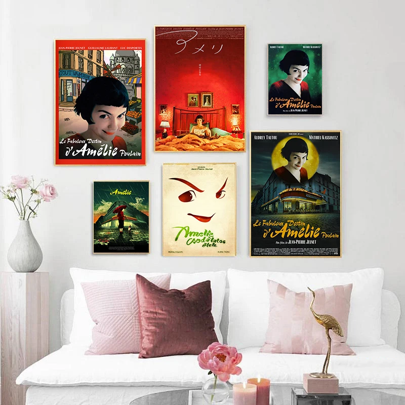 Французский фильм Amelie настенная живопись холст скандинавские постеры и принты