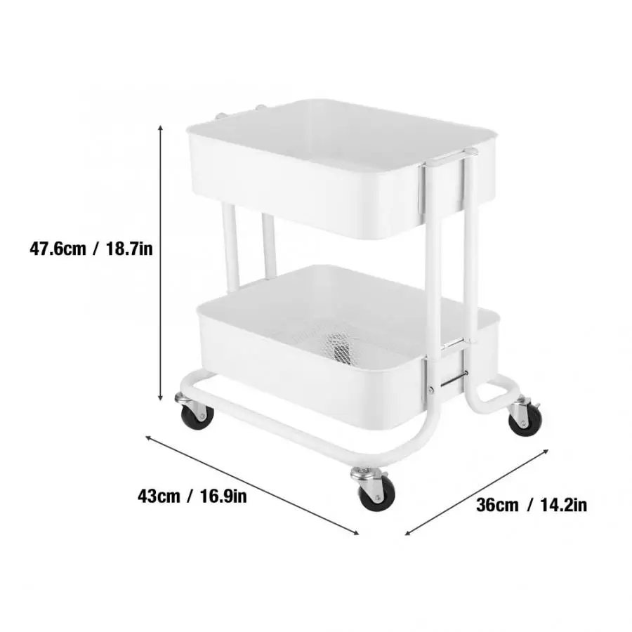 2 ярусная полка тележка Универсальные ролики стеллаж для хранения татуировки