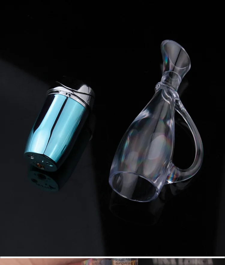 Wake up bottle Electronic Cigar Cigarettes Lighter Metal Gas Lighter Two Torch Lighters Smoking Accessories Gadgets For Men