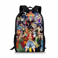 haoyun childrens backpack one piece anime party pattern kids school book bags cartoon teenagers school bags