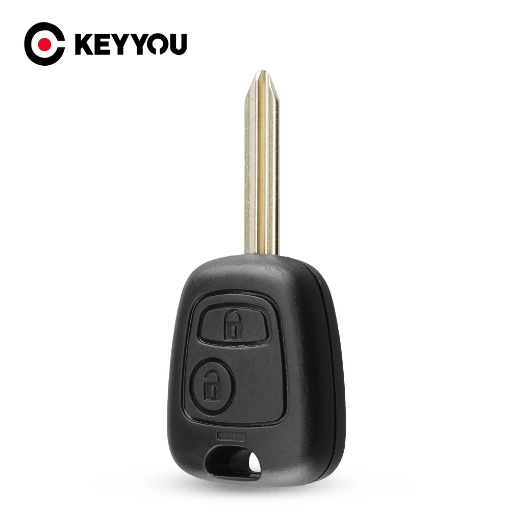 

KEYYOU 2-кнопочный дистанционный брелок для ключей автомобиля для Citroen C1 C2 C3 Saxo Xsara Picasso Berlingo корпус ключа