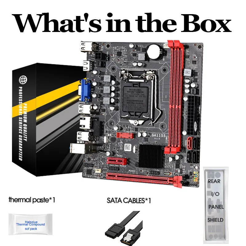 

LGA 1155 B75M Desktop Motherboard for i3 i5 i7 CPU B75 Support DDR33 Memory 3*USB 3.0 SATA 3.0 Up to 16GB