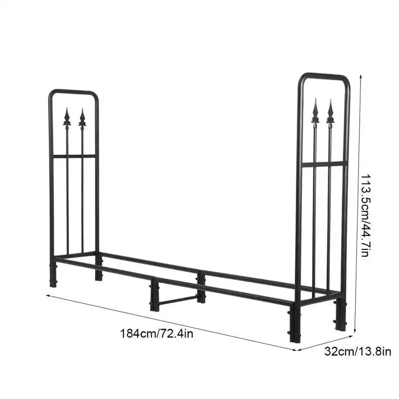 

Firewood Storage Rack Outdoor Heavy-Duty Wood Storage Rack Steel Firewood Shelf Saving Space for Log Wood sink