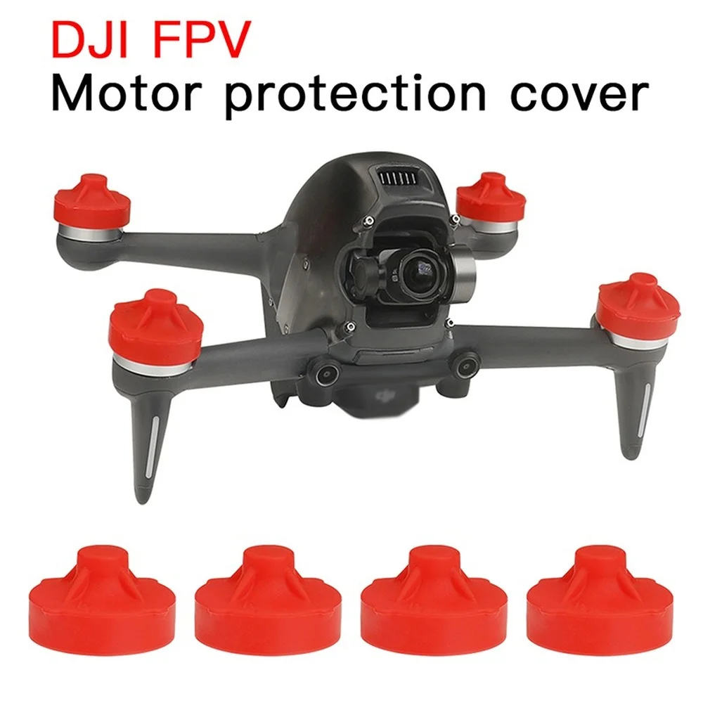 

4 шт. крышка двигателя для DJI FPV Drone Защитная крышка двигателя Пылезащитная Крышка для DJI FPV аксессуары для дрона
