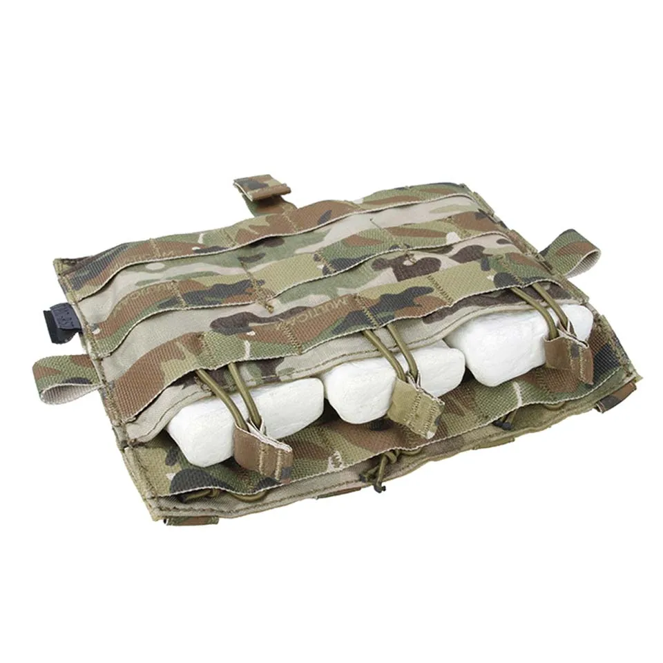 Тройная сумка TMC Molle M4 Мультикам для тактических AVS JPC2.0 жилет передняя панель