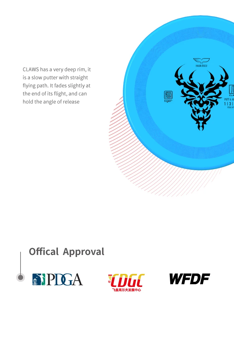 YIKUN диски PDGA одобренный диск Гольф диск клюшки когти Черная пятница
