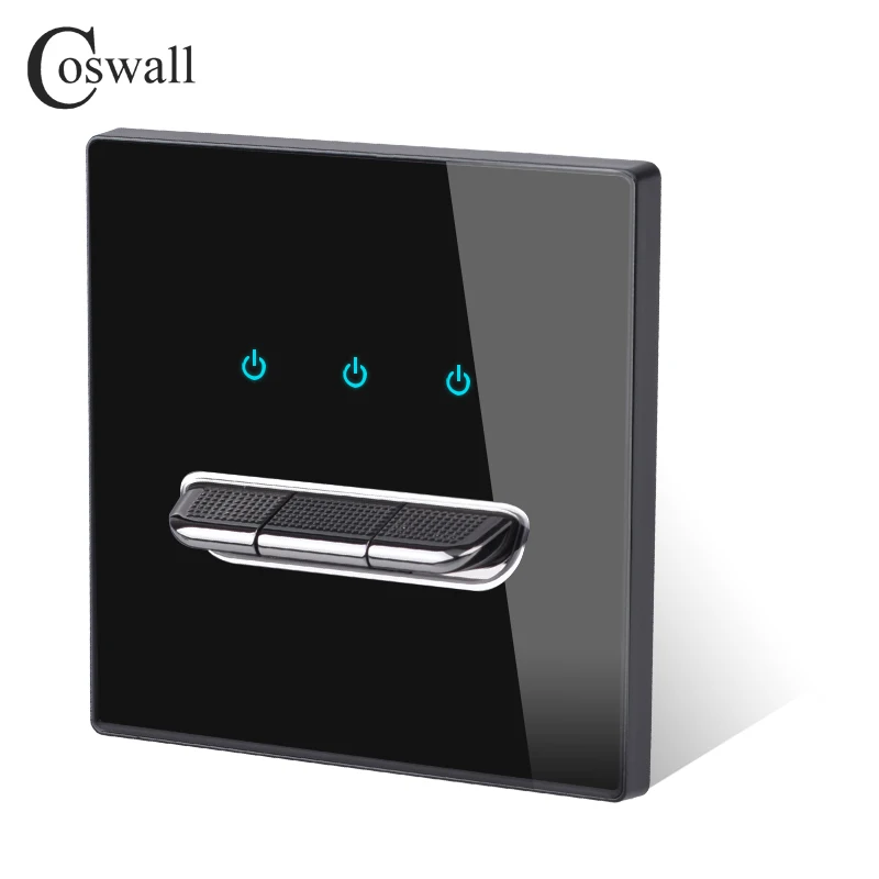 COSWALL 1/2/3/4 Gang 2 Way Переключить на включения/выключения Проход Настенный светильник