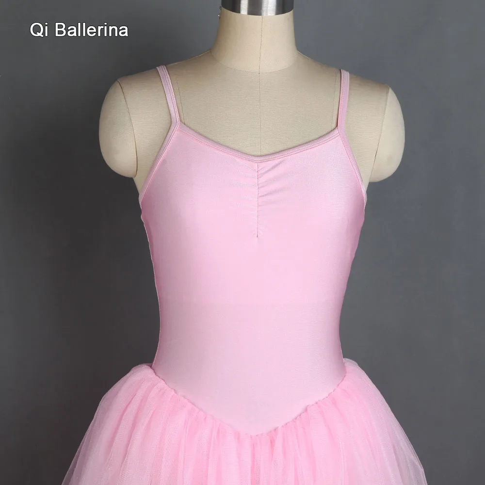 15089 розовая кофта из спандекса с тюлевой юбкой балетная танцевальная пачка для