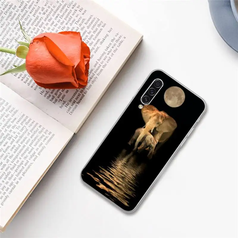 

Animals Lion Wolf Owl Elephant Lion Tiger Phone Case For Samsung A S M Note 9 10 20 fe 21 71 30 ultra plus 5g 11 31 51 s